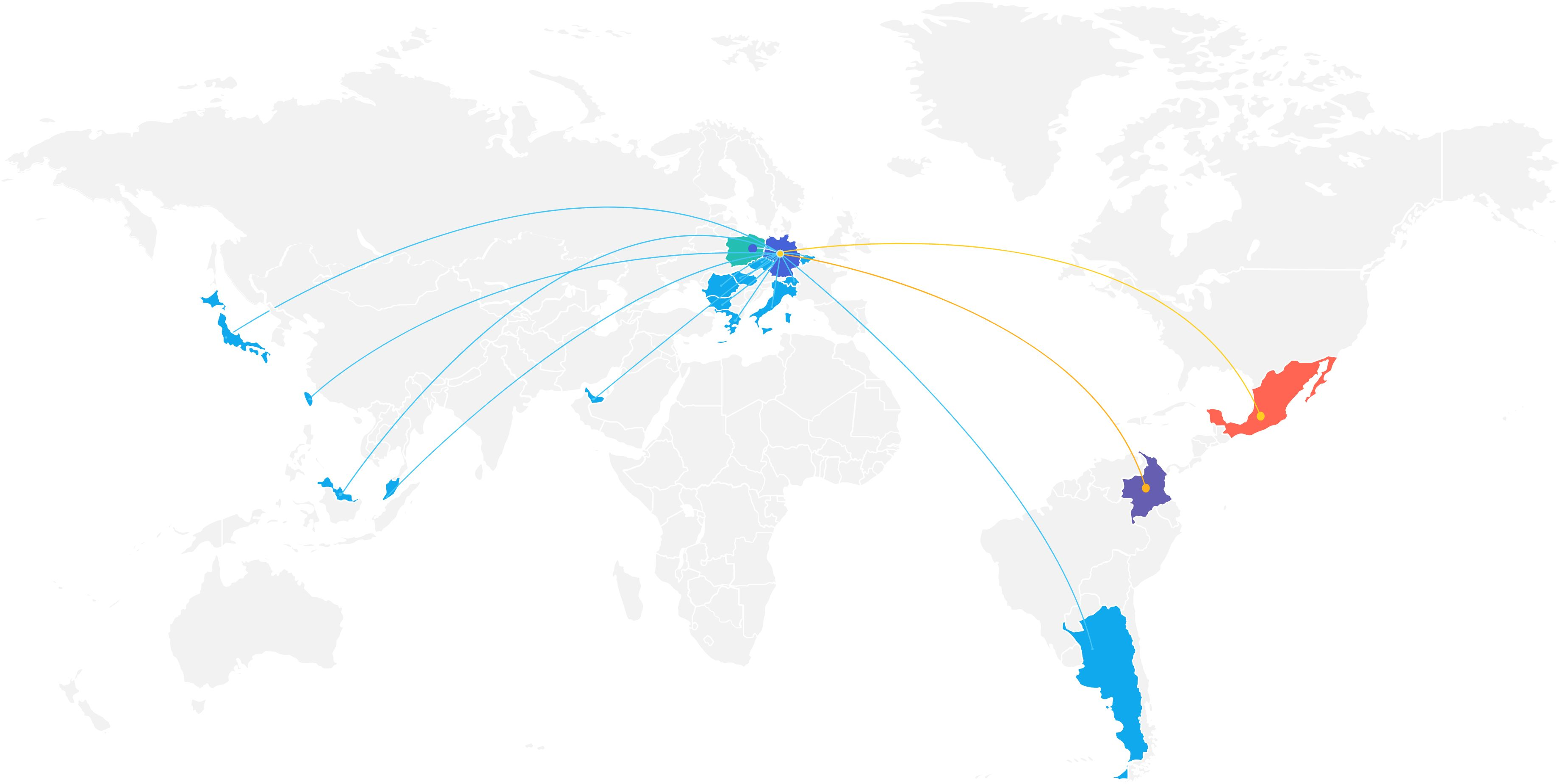 Pelikan dans le monde